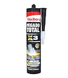 fischer - Pegado total X3, Adhesivo extrafuerte de montaje para muebles, listones de madera (290 ml)