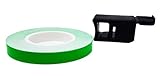 Quattroerre - 10290 - Cinta adhesiva para ruedas de color verde fluorescente, 7 mm x 6 m