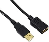 Amazon Basics Cable alargador USB-A 2.0 macho a USB Type A hembra, 2 m, Negro