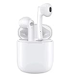 i18 Auriculares Bluetooth 5.0 Auricular Inalámbrico Control Táctil con Graves Profundos In-Ear Auriculares Bluetooth con Caja de Carga Rápida IPX7 Impermeables,para Android iPhone Samsung
