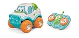 Clementoni - Baby Clementoni Coche Gipy Volteretas coche radio control con sonido y canciones, a partir de 2 años,juguete en español (55071)
