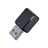 Lechnical KN318 BT 5.1 Adaptador de Receptor de Audio de 3,5 mm AUX Jack USB Dongle Music Adaptador BT inalámbrico portátil para Auriculares de TV de PC de Coche