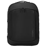 Targus TBB612GL Mochila EcoSmart Mobile Tech Traveler XL de 15,6', mochila para portátil ampliable, mochila de trabajo apta como equipaje de mano – Negro