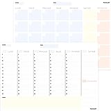 PACKLIST Planificador Minimalista… (FRANCÉS Planner Mensuel + Semainier | A4, MINIMALISTA)