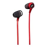 HyperX Earbuds – Auriculares con micrófono Integrado, color rojo