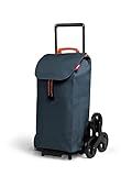 Gimi Tris Urban - Візок для покупок з 6 колесами, 100% поліестер, водонепроникна сумка, 52 л, 44,1 x 50,7 x 95,6 см, колір сірий