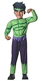 Avengers - Disfraz de Hulk Deluxe para niños, infantil talla 1-2 años (Rubies 620016-T)