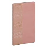 EXACOMPTA 165595E Щотижневий кишеньковий щоденник Amelie Eurotime 16 (тиждень на 2 сторінках, знімна обкладинка з клапанами, січень-грудень 2022 р., 9 x 16 см), рожевий