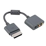 Plyisty Cable de Audio óptico Digital de 30 cm / 11,8', Adaptador convertidor de Cable de Audio óptico RCA para Xbox 360, para Sistemas estéreo sin HDMI