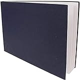 Artway Indigo - Bloc encuadernado de tipo libro hecho a mano - Tapa dura - 150 g/m² - A3 Apaisado