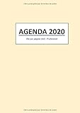 AGENDA 2020: Día por página (A4) - Profesional