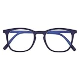 DIDINSKY Gafas de Presbicia con Filtro Anti Luz Azul para Ordenador. Gafas Graduadas de Lectura para Hombre y Mujer con Cristales Anti-reflejantes. Indigo +1.0 – TATE