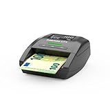 Detectalia D7X - Detektor for falske pengesedler med 100 % detektering og tilbagebetaling af uopdagede forfalskninger for 6 valutaer EUR, GBP, CHF, PLN, CZK og SEK - 14 x 12 x 6 cm