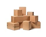 Картонні коробки Havana, 80 х 20 х 20 см, для пакування, транспортування, гофроящики, легкі, міцні та міцні, набір 40 одиниць, виробництво Італія