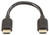 valonic Cable HDMI Corto | 20cm | 4k | ARC | UHD | Full HD | Ethernet | Negro | Compatible con TV, PS4, Nintendo Wii, Xbox | 0,2 Metros