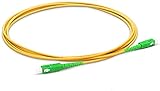 Cable de Fibra Óptica Monomodo compatible Router FTTH - 9/125 OS2 - SC/APC-SC/APC Simplex (10 M)