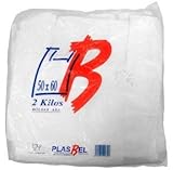Plasbel Bolsas de Plastico Asa Camiseta (50 x 60 cm. (2 kg (2KGS)