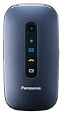 Panasonic KXTU456, Teléfono Móvil para Mayores (Pantalla Color TFT 2.4', Botón SOS, Compatibilidad Audífonos, Resistente a Golpes, Bluetooth, Cámara), Bluetooth 3.0, Linux, Azul