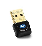 Maxesla Adaptador de Bluetooth 4.0 Bluetooth USB PC Bluetooth Transmisor y Receptor para PC con Windows XP/7/8/10/Vista, Compatible con Auriculares, Altavoces, Teclados, Ratónes Negro
