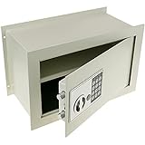 PrimeMatik - Caja Fuerte de Seguridad empotrada con código electrónico Digital 36x19x23cm Beige