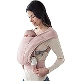 Ergobaby Embrace Mochila Portabebe Ergonómica Recién Nacidos, Extra Suave y Ultraligero, Rosa, 1 Unidad