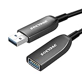 USB 3.0 Extension Cable 15m, SOEYBAE USB 3.0 Extension Cable Active Fiber Optic Type A Male to Type A Female, High Speed ​​​​5Gbps, для принтера, миші, клавіатури, концентратора, комп’ютера та інших