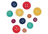 INNSPIRO Leseni gumbi različnih barv različnih mer 30u.