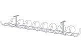 Ikea Regleta para Cables Horizontal, Metal, Gris, 86x21x5 cm