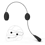 EJEAS E1+ Bluetooth 5.1 slušalke za motoristično čelado, s funkcijo za zmanjšanje hrupa CVC in 3D zvočnimi učinki, zvočnik za motoristično čelado lahko poveže 2 mobilna telefona
