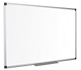 Bi-Office Maya - Pizarra magnética con marco de aluminio, color blanco, color blanco 200 x 100 cm