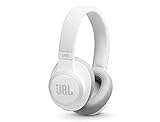 JBL LIVE 650BTNC - Auriculares Inalámbricos con Bluetooth y cancelación de ruido, sonido de calidad JBL con asistente de voz integrado, hasta 30h de música, blanco
