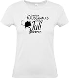 Shirtstown Lady Camiseta, Die Besten Mäusemamas Son en Julio Nacido Ratón Farbmaus Mascota - Blanco, S