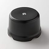Klartext BELLE EPOQUE - Caja de derivación (75 mm de diámetro), diseño vintage, color negro mate