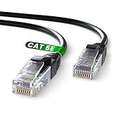 Mr. Tronic Cable Ethernet Cat 5E De 5m, Cable de Red LAN Con Conectores RJ45 Para una Conexión a Internet Rápida & Fiable - Cat5E Cable de Conexión AWG24 | Internet Cable UTP CCA (5 Metros, Negro)