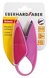 Eberhard Faber 579928 - Tijeras infantiles para zurdos y diestros, ideales para cortar y hacer manualidades con niños pequeños, color rosa