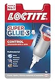 Loctite Super Glue-3 Control, adhesivo universal instantáneo, gota a gota, 3gr
