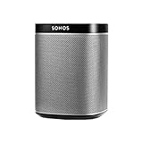 Sonos Play: 1 - Altavoz Inteligente Compatible con Dispositivos Amazon Echo, Cabe en Cualquier Sitio Debido a Su Tamaño y Es Resistente a La Humedad, Color Negro, 12 x 12 x 16,2 cm