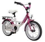 BIKESTAR Bicicleta Infantil para niños y niñas a Partir de 4 años | Bici 14 Pulgadas con Frenos | 14' Edición Clásica Rosa