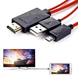 ອະແດັບເຕີສາຍ Micro USB ຫາ HDMI MHL AV OUT CABLE ສໍາລັບ Samsung Galaxy S3 i9300, S4 i9500, i9505, Note N7100, Note 2, N7105, N5100, N5110