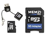 Memzi Pro 32 GB clase 10 90 Mb/s tarjeta de memoria Micro SDHC con adaptador SD y lector Micro USB para Blackview BV teléfonos móviles de la serie