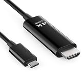 Cable USB C a HDMI, Adaptador Tihokile 4K @ 60hz Tipo-C a HDMI HDTV Monitor Proyector para Teléfono Tableta