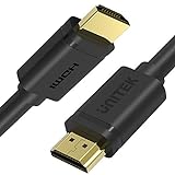 Unitek - Cable HDMI 2.0 de alta velocidad M/M 4K (0,5 m, Y-185M, resolución máxima: 4K a 120 Hz), color negro y dorado