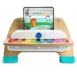 Baby Einstein, Hape Magic Touch Piano, juguete musical de madera, incluye 3 partituras y 6 canciones, a partir de 12 meses