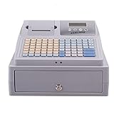 THERES Caja registradora electrónica de 81 Teclas, Caja registradora Inteligente con Impresora térmica, Caja registradora Led Digital 8, para pequeñas Empresas