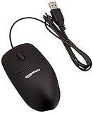 Миша Amazon Basics, 30 шт., 3 кнопки та USB-кабель (чорна)