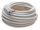 Kopp 153010840 - Cable NYM-J con Recubrimiento (5 Cables de 1,5 mm², 10 m), Color Gris