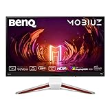 BenQ MOBIUZ EX3210U Monitor 4K Gaming (32 pulgadas, IPS, 144 Hz, 1ms, HDR 600, HDMI 2.1, 48 Gbps ancho de banda completo, VRR support for PS5, control remoto)z, Color Blanco