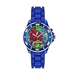Spiderman Reloj Infantil de Cuarzo con Multicolor Esfera Analógica Pantalla y Correa de Caucho Azul spd3415
