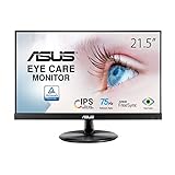 ASUS VP229HE Monitor Eye Care: 21.5 pulgadas, FHD (Full HD 1920 x 1080), IPS, Sin marco, 75 Hz, Adaptive-Sync/FreeSync, HDMI, Luz azul de baja intensidad, Antiparpadeo