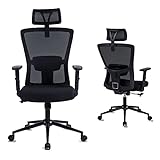ເກົ້າອີ້ ralex-chair Ergonomic Office Chair, Ergonomic Desk Chair ທີ່ມີເກົ້າອີ້ຕັ້ງໂຕະທີ່ສາມາດປັບໄດ້ຄວາມສູງ, ເກົ້າອີ້ຄອມພິວເຕີຕາຫນ່າງ breathable ທີ່ມີບ່ອນວາງແຂນທີ່ສາມາດປັບໄດ້ແລະບ່ອນວາງຫົວ